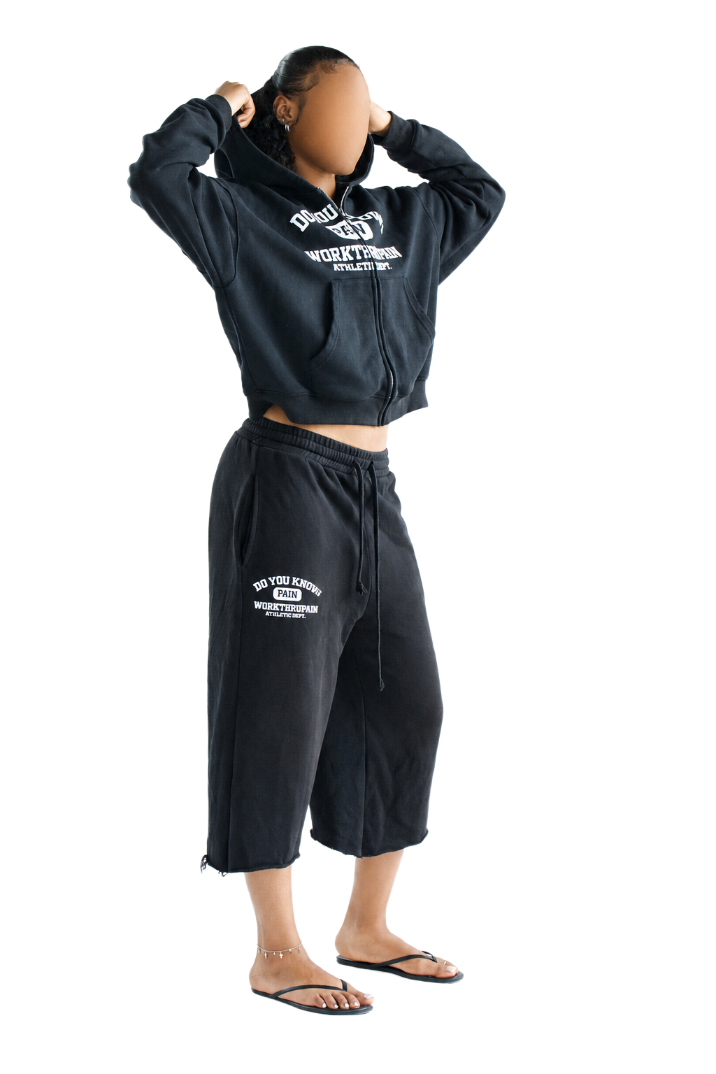 BLACK Pain Sweatshorts